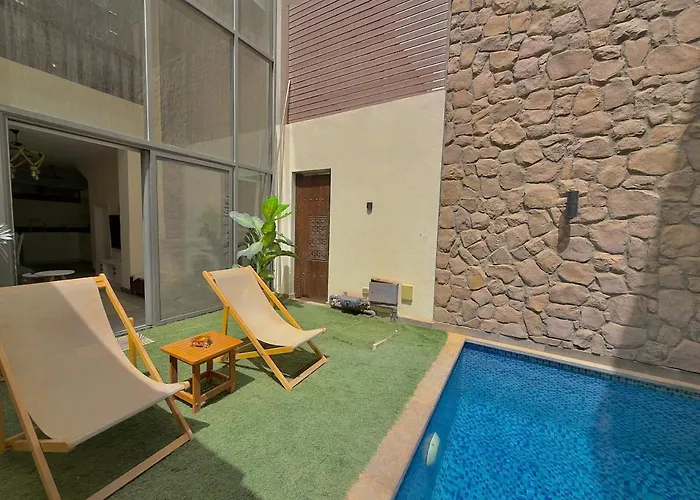 شقة 1 Bd Duplex With Private Pool And 2 Bathrooms